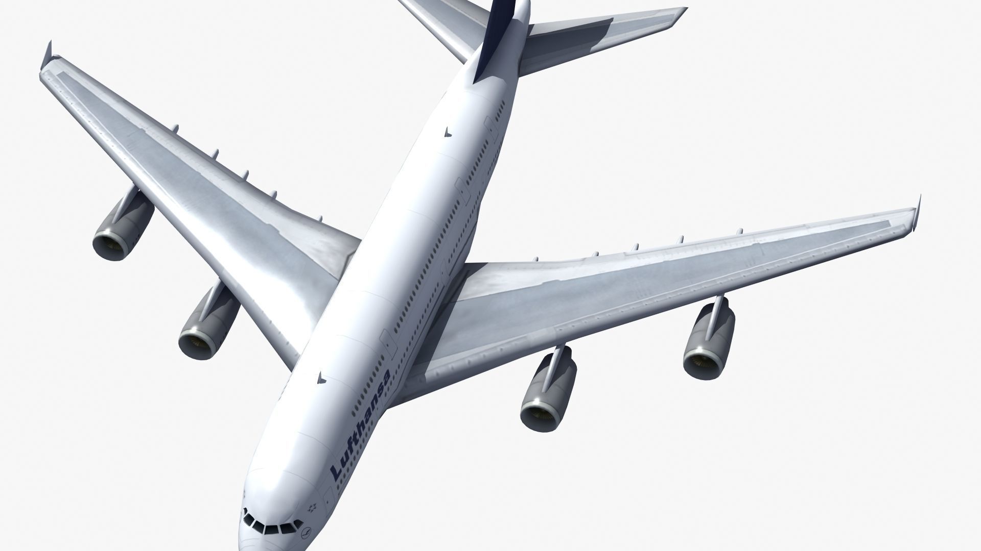 A380 Passenger Aircraft 3D model_26
