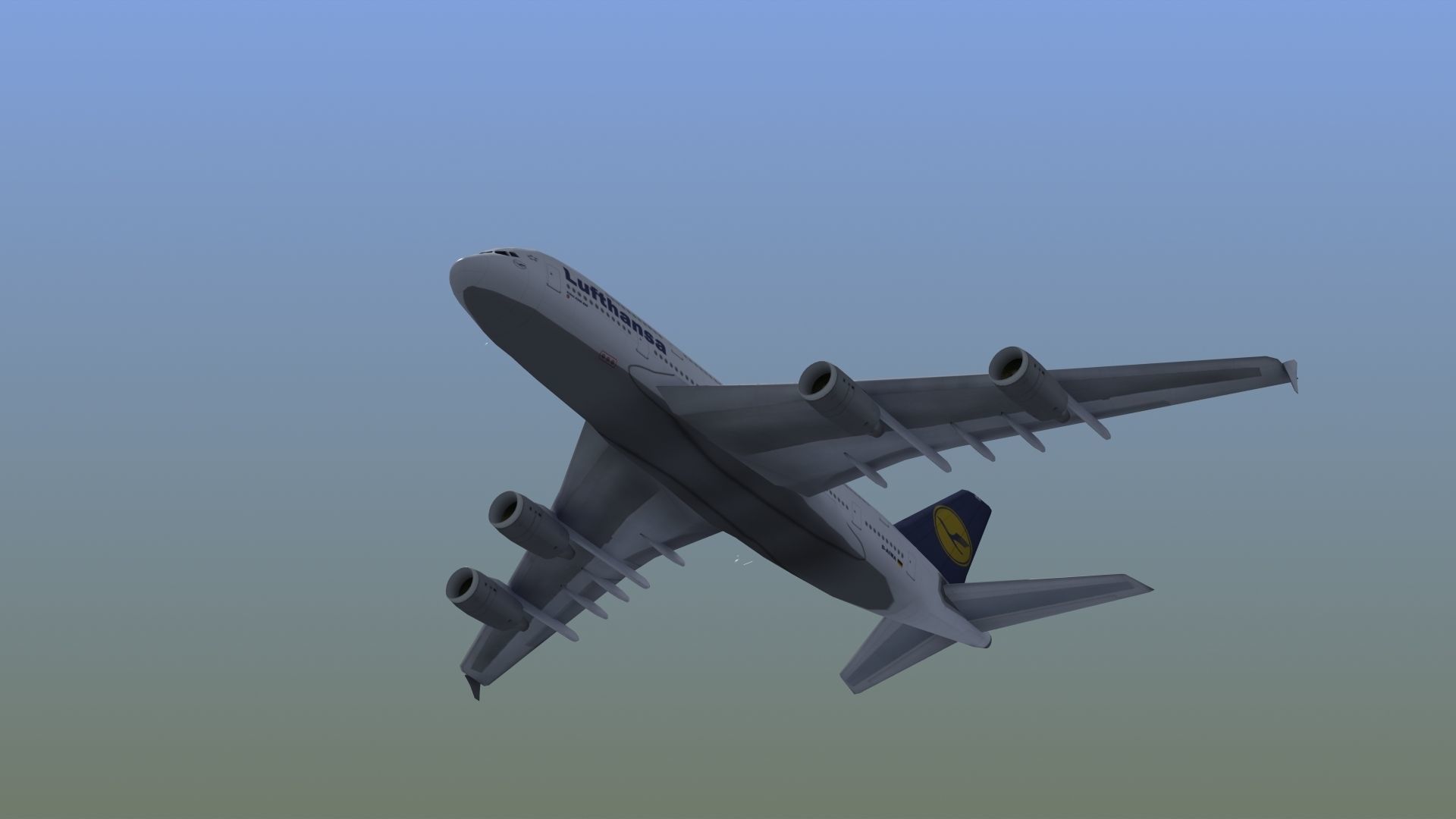 A380 Passenger Aircraft 3D model_16