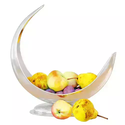 Fruits in a Beautiful Metal Vase