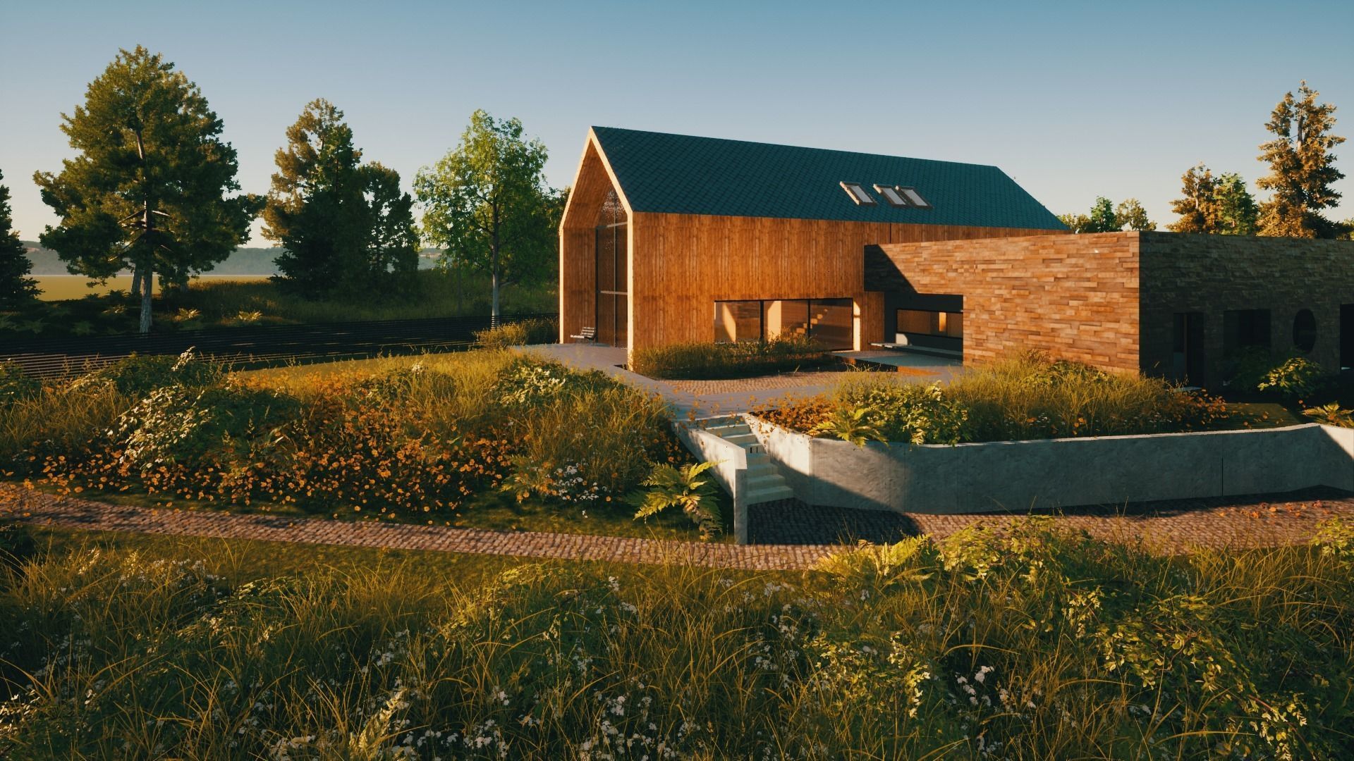 Family house  Archicad 22  3D model 3D model_1