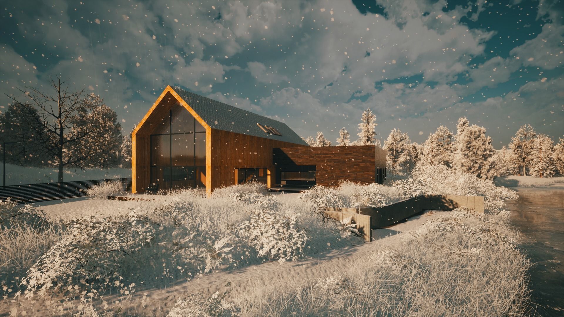 Family house  Archicad 22  3D model 3D model_3