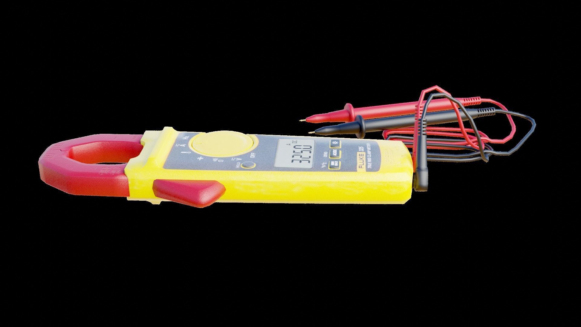 Clamp Meter Low-poly 3D model_8