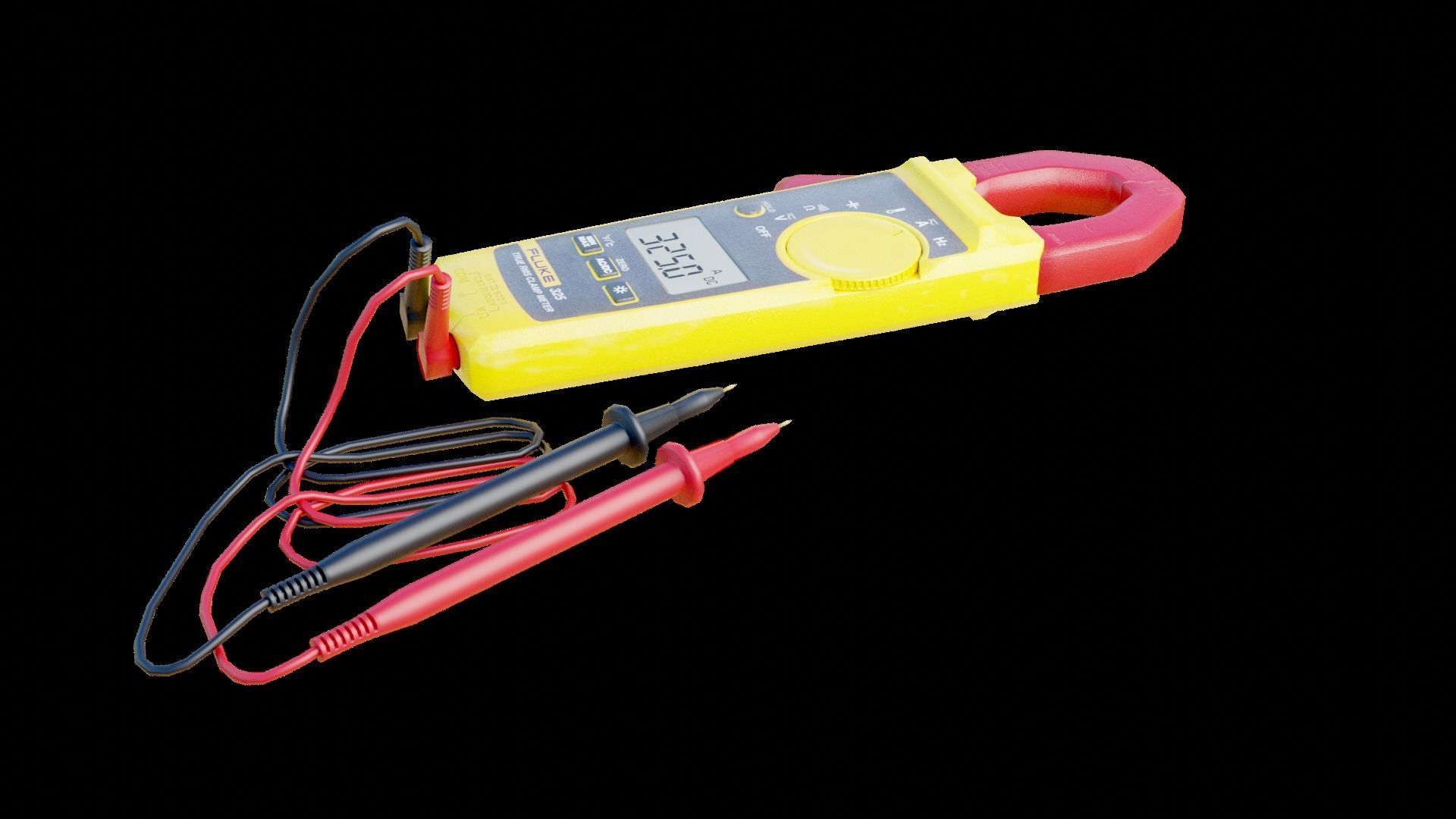 Clamp Meter Low-poly 3D model_3