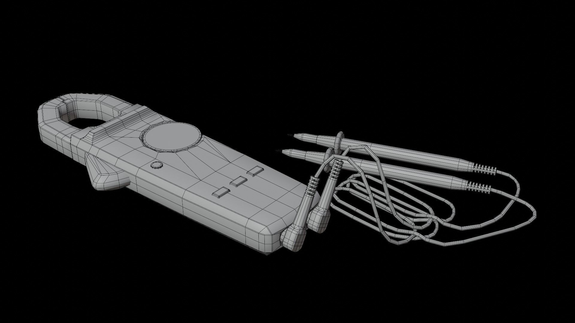 Clamp Meter Low-poly 3D model_15