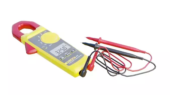 Clamp Meter Low-poly 3D model