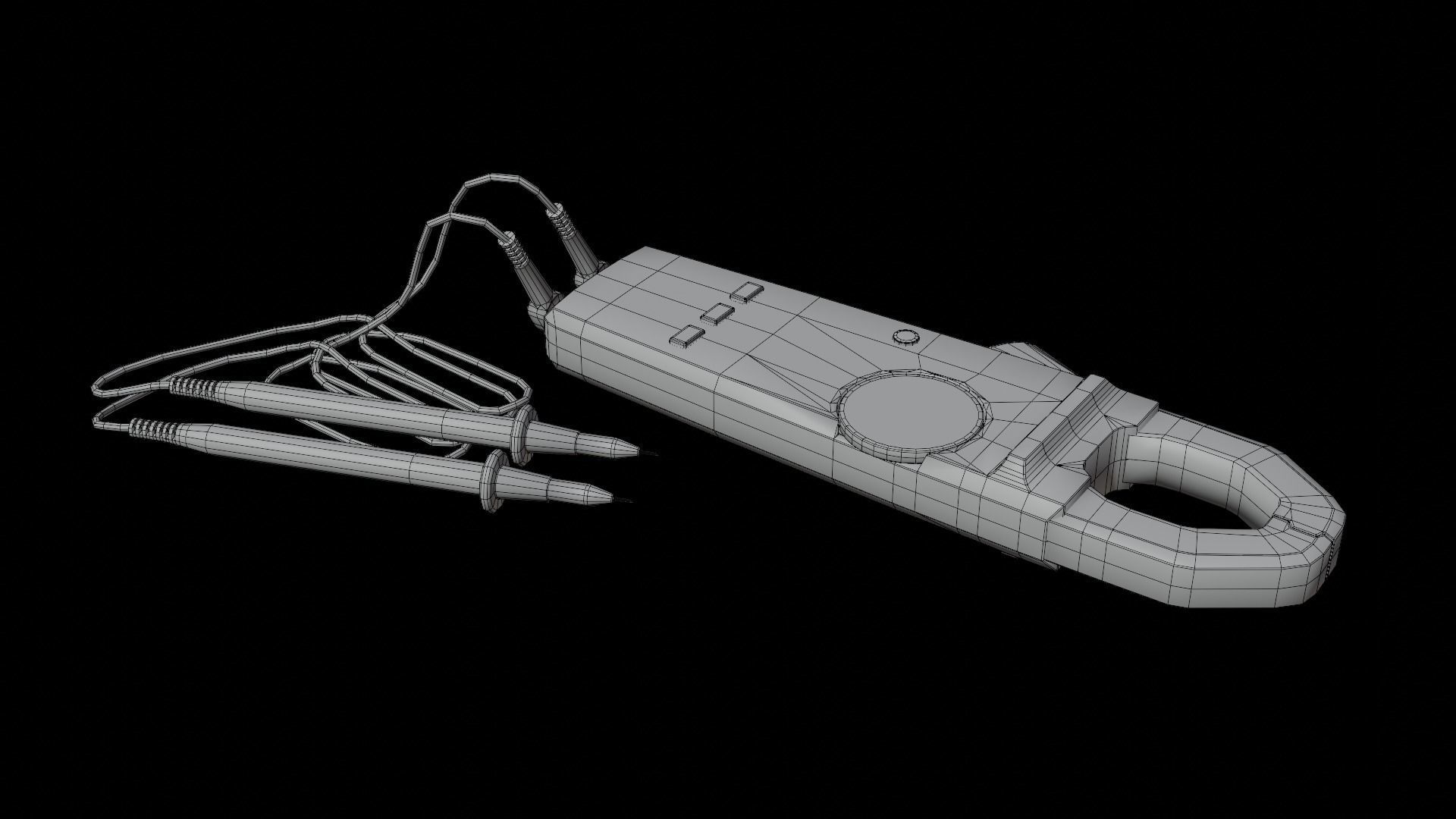 Clamp Meter Low-poly 3D model_12
