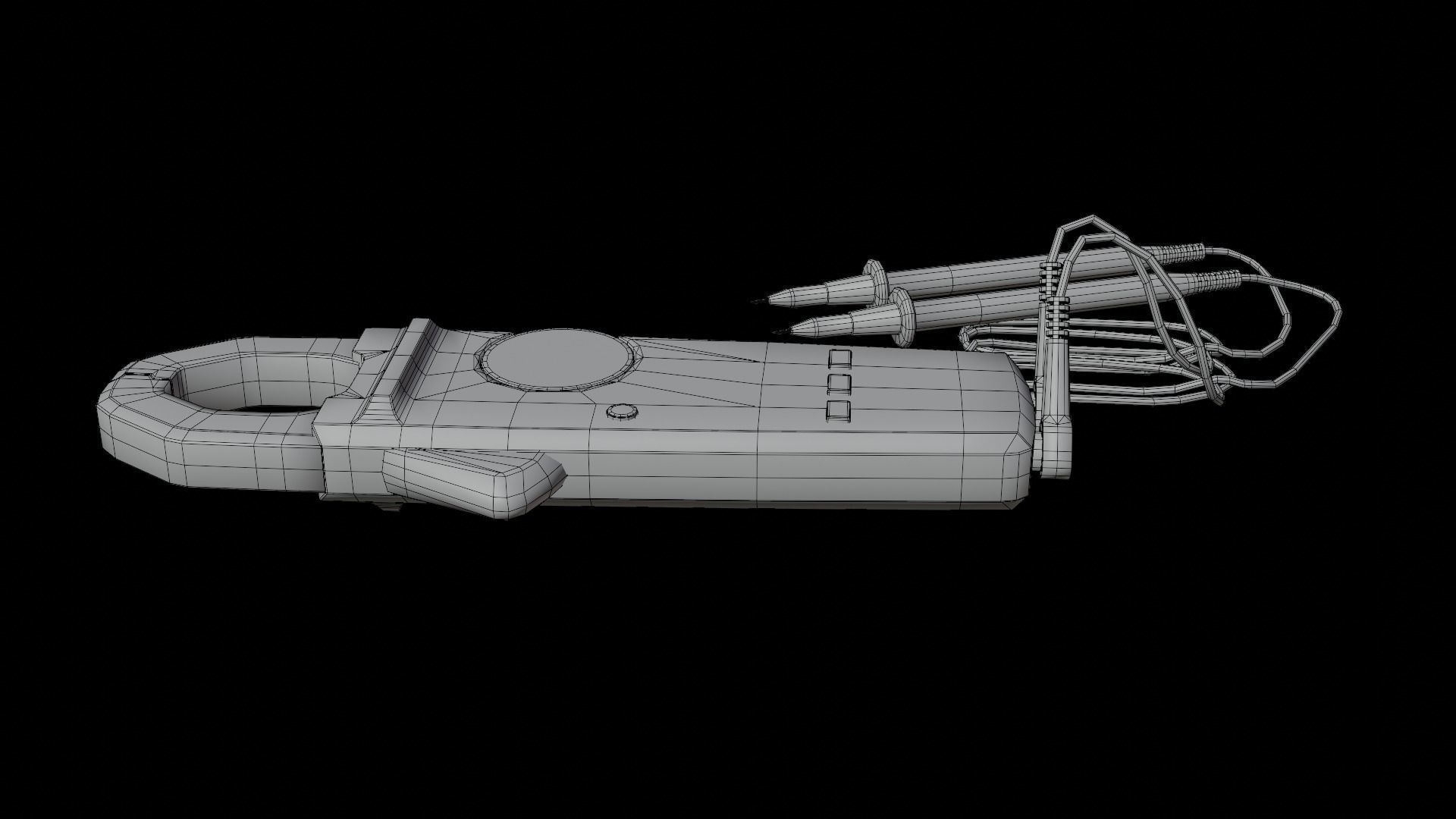 Clamp Meter Low-poly 3D model_14