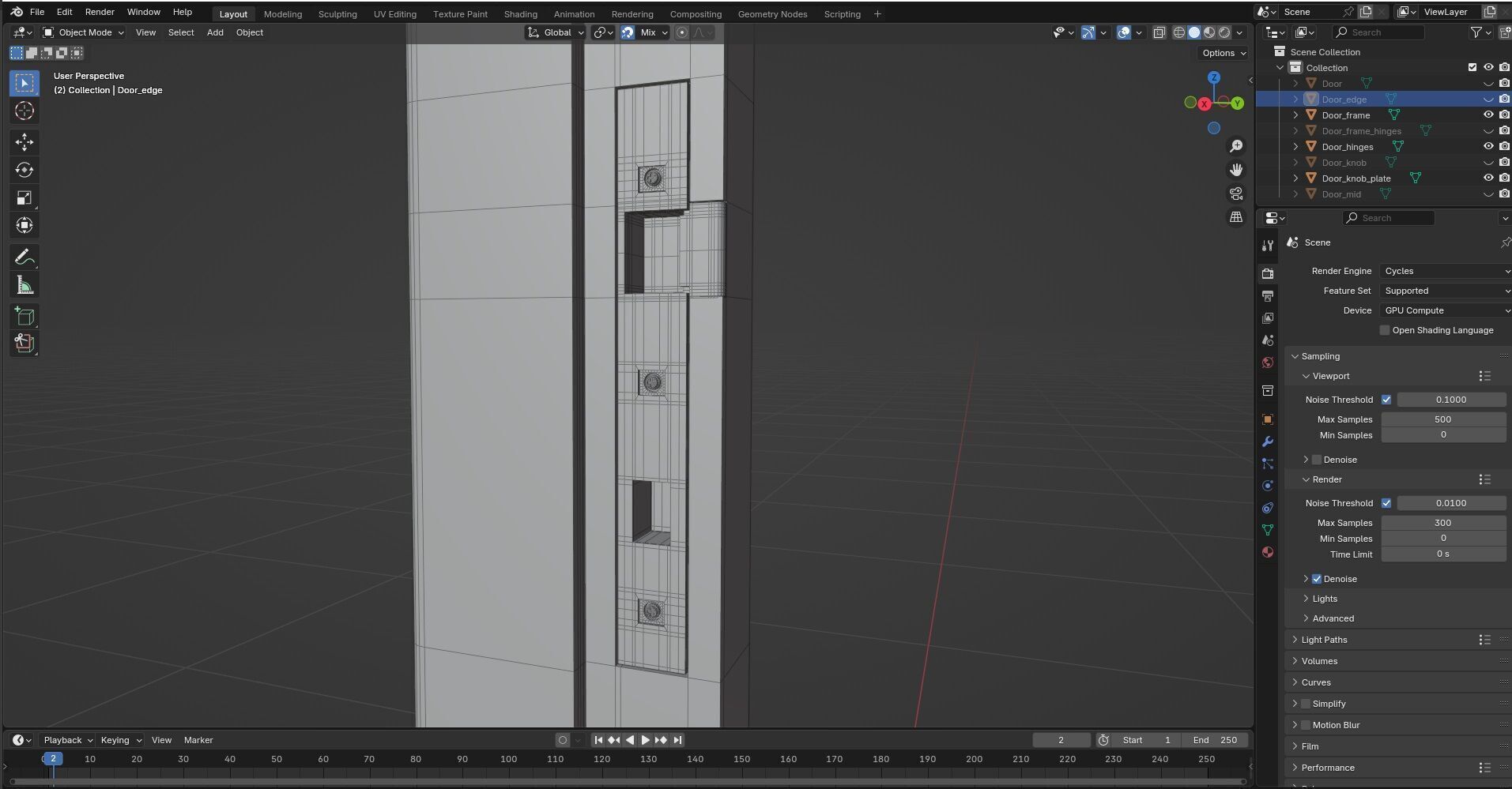 Door CG78 3D model_10