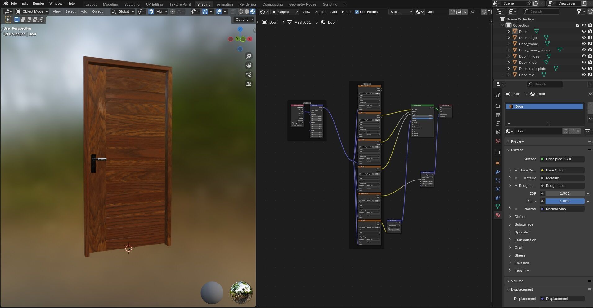 Door CG78 3D model_17