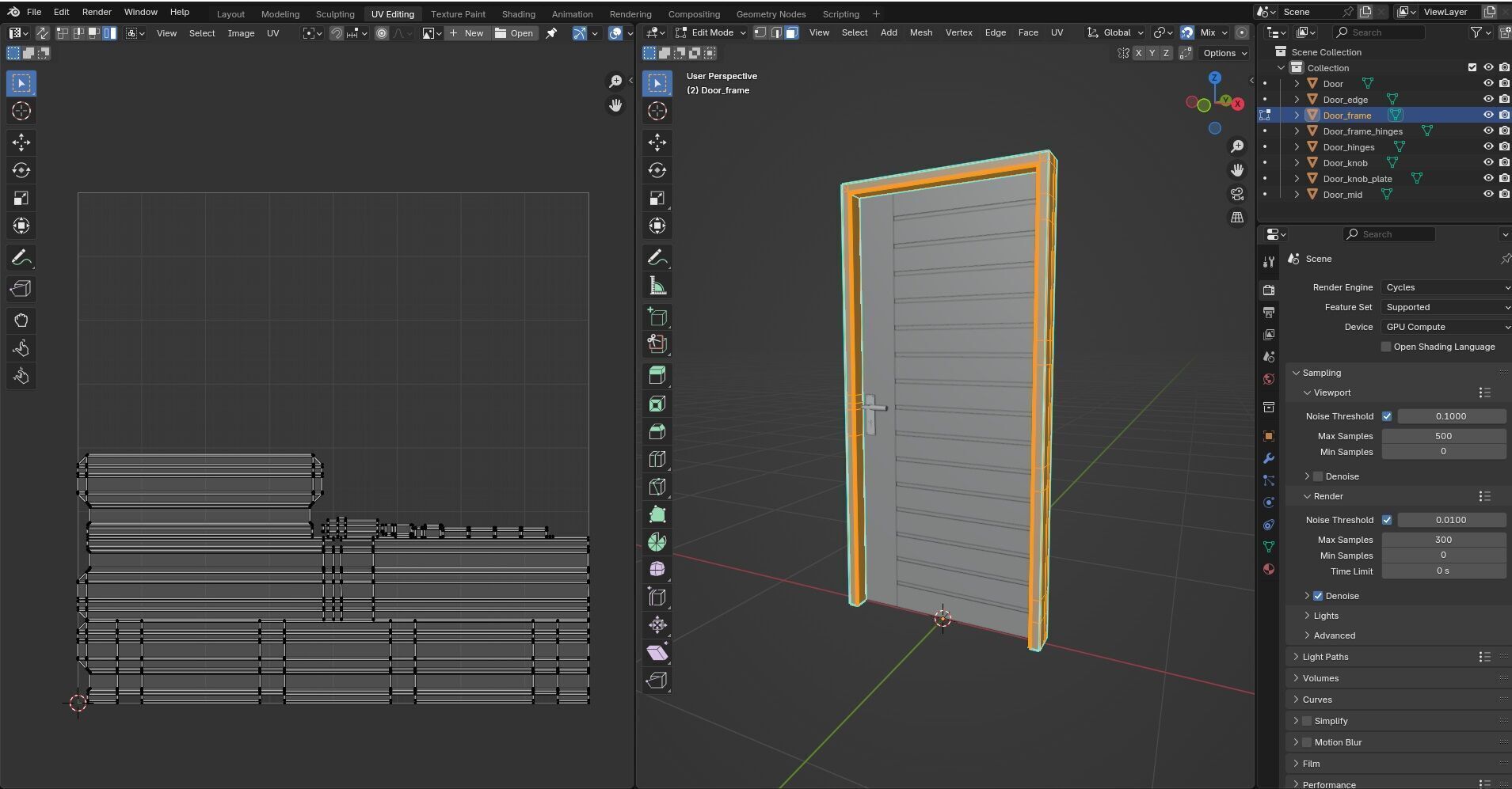 Door CG78 3D model_14