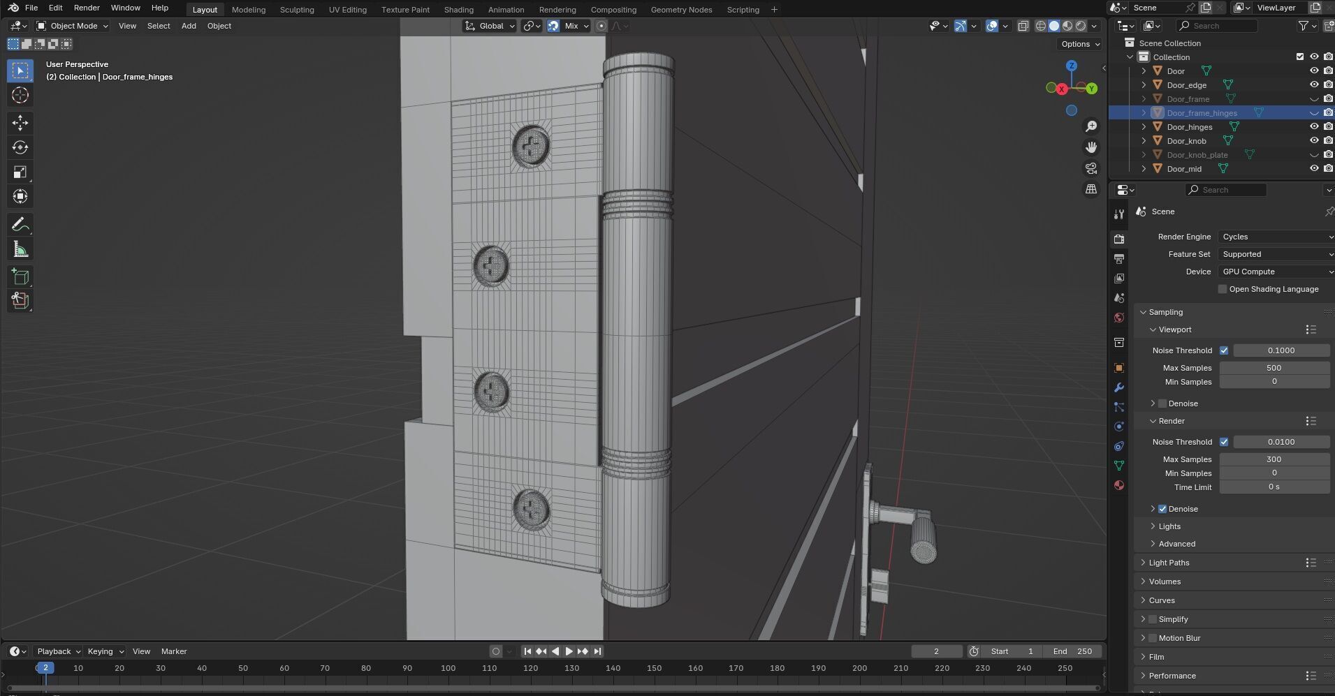 Door CG78 3D model_9