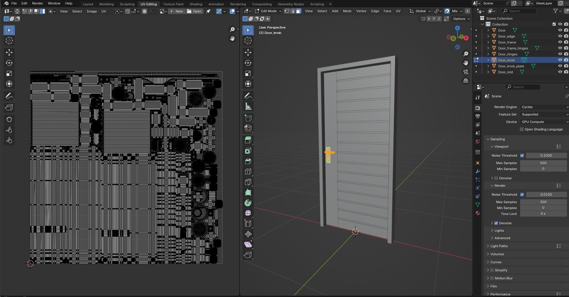 Door CG78 3D model_16
