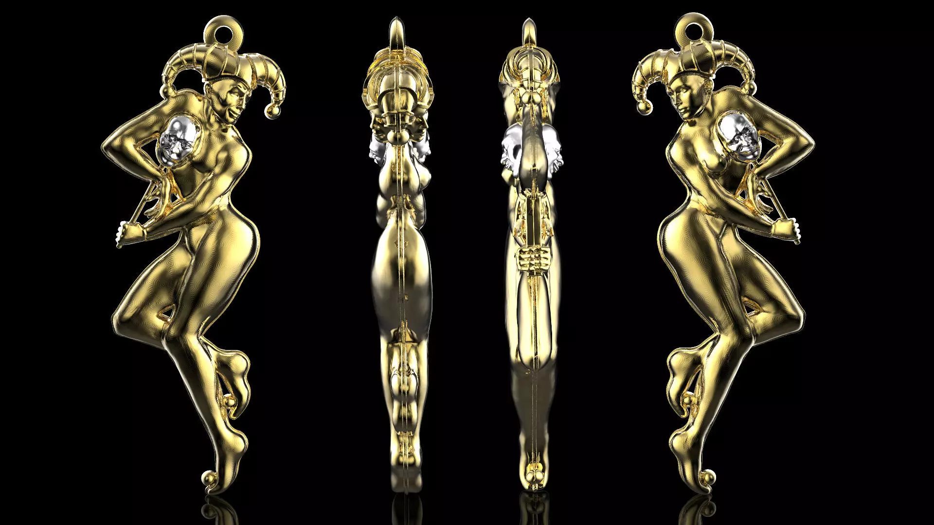 Pendant Harlequins 3D print model