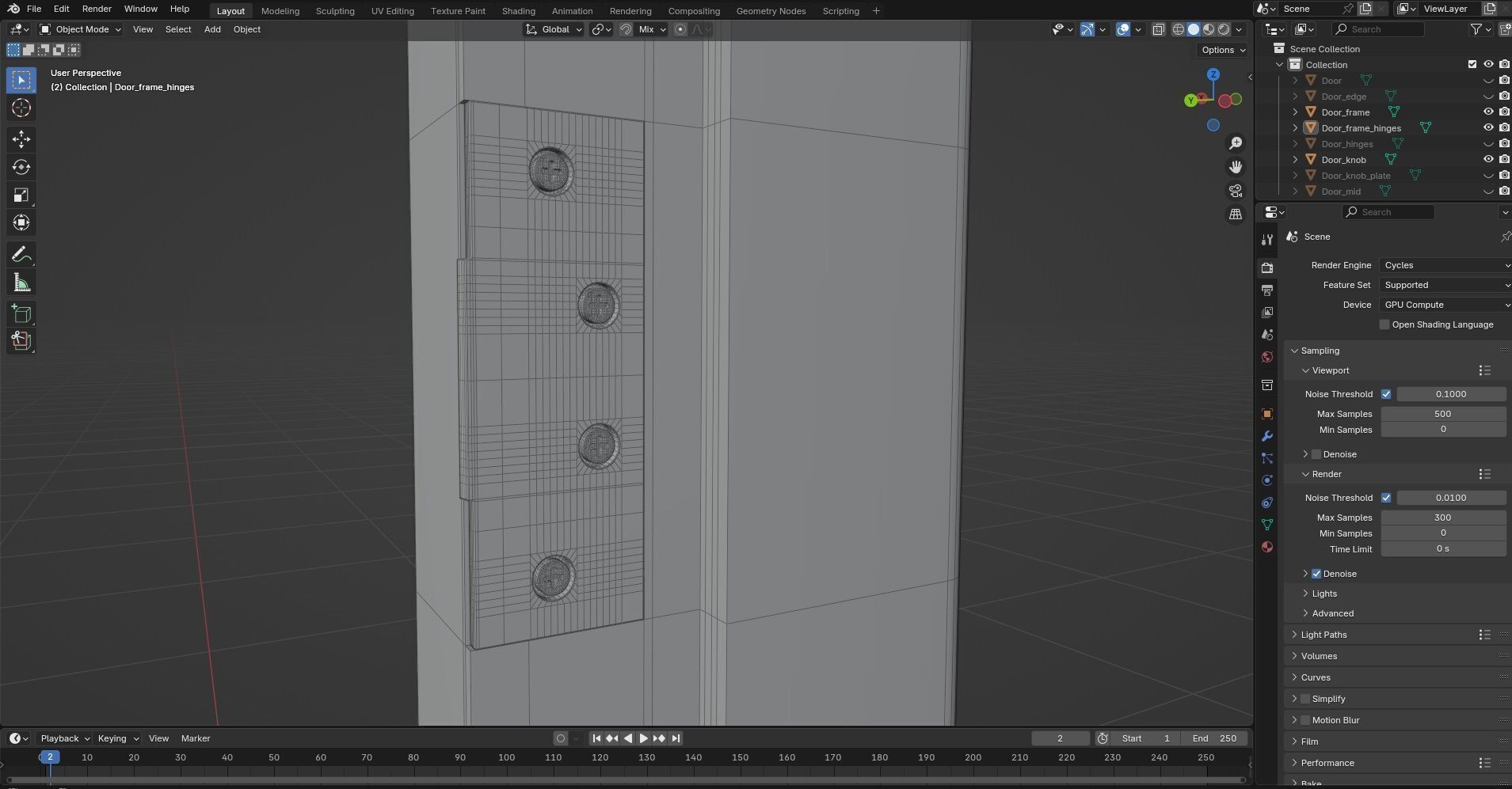 Door CG80 3D model_8