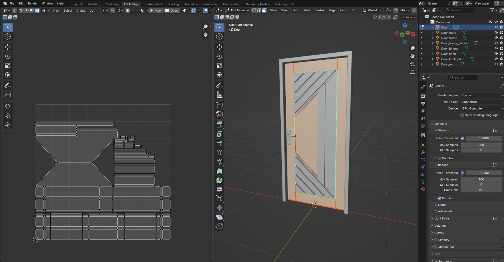 Door CG80 3D model_13