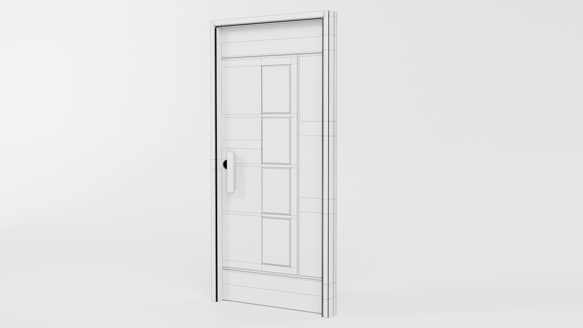 Door CG81 3D model_5