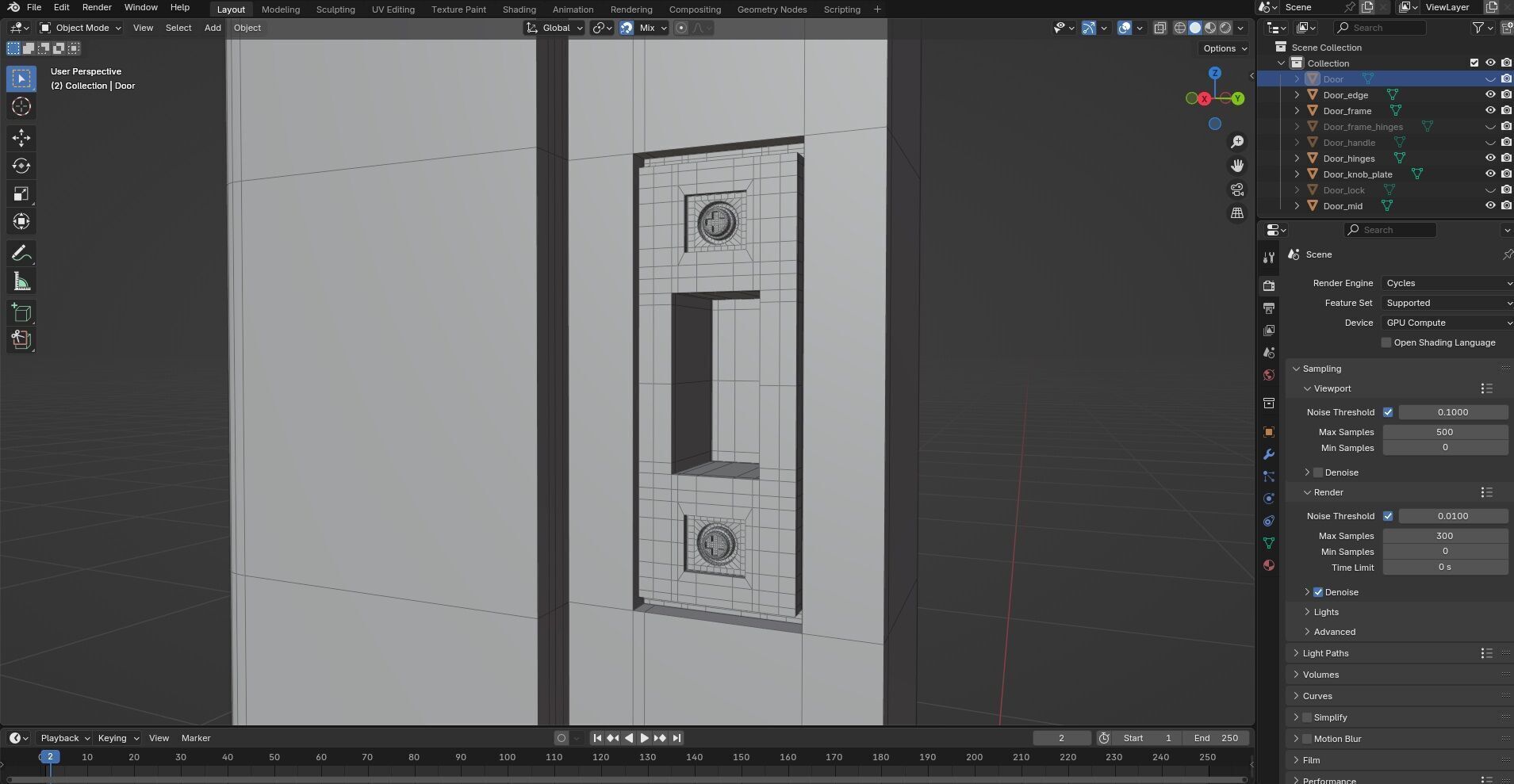 Door CG81 3D model_10