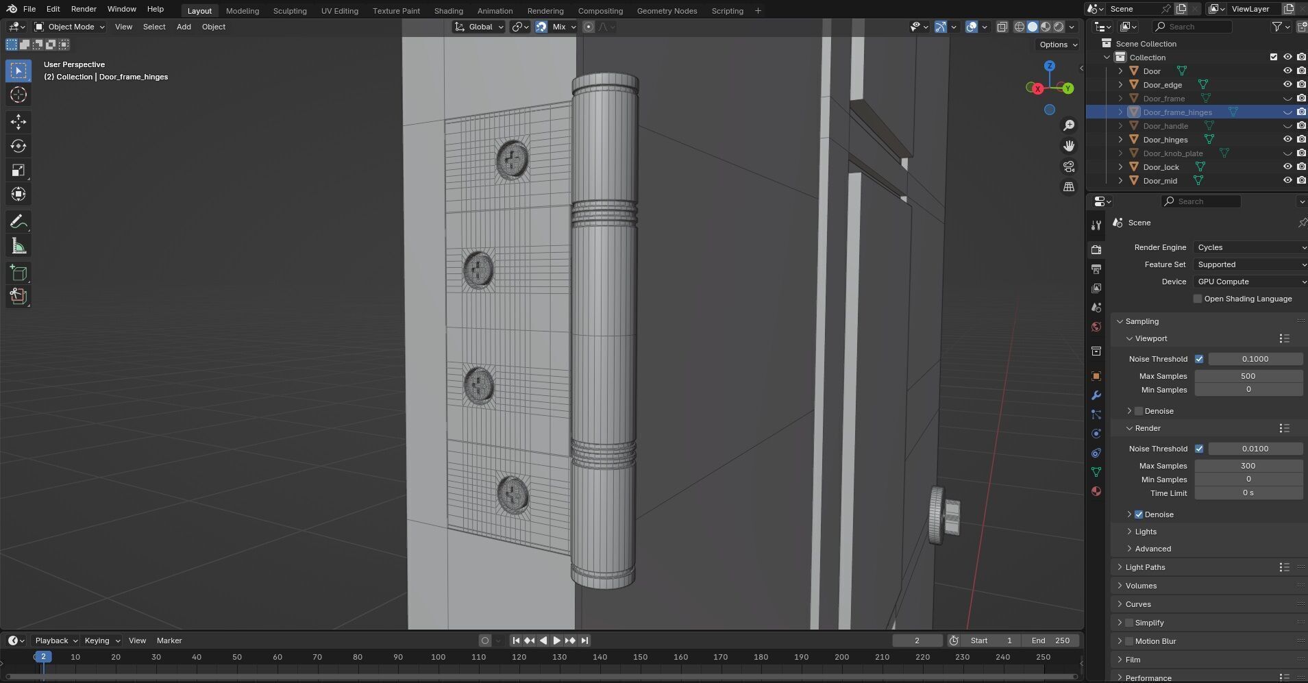 Door CG81 3D model_9
