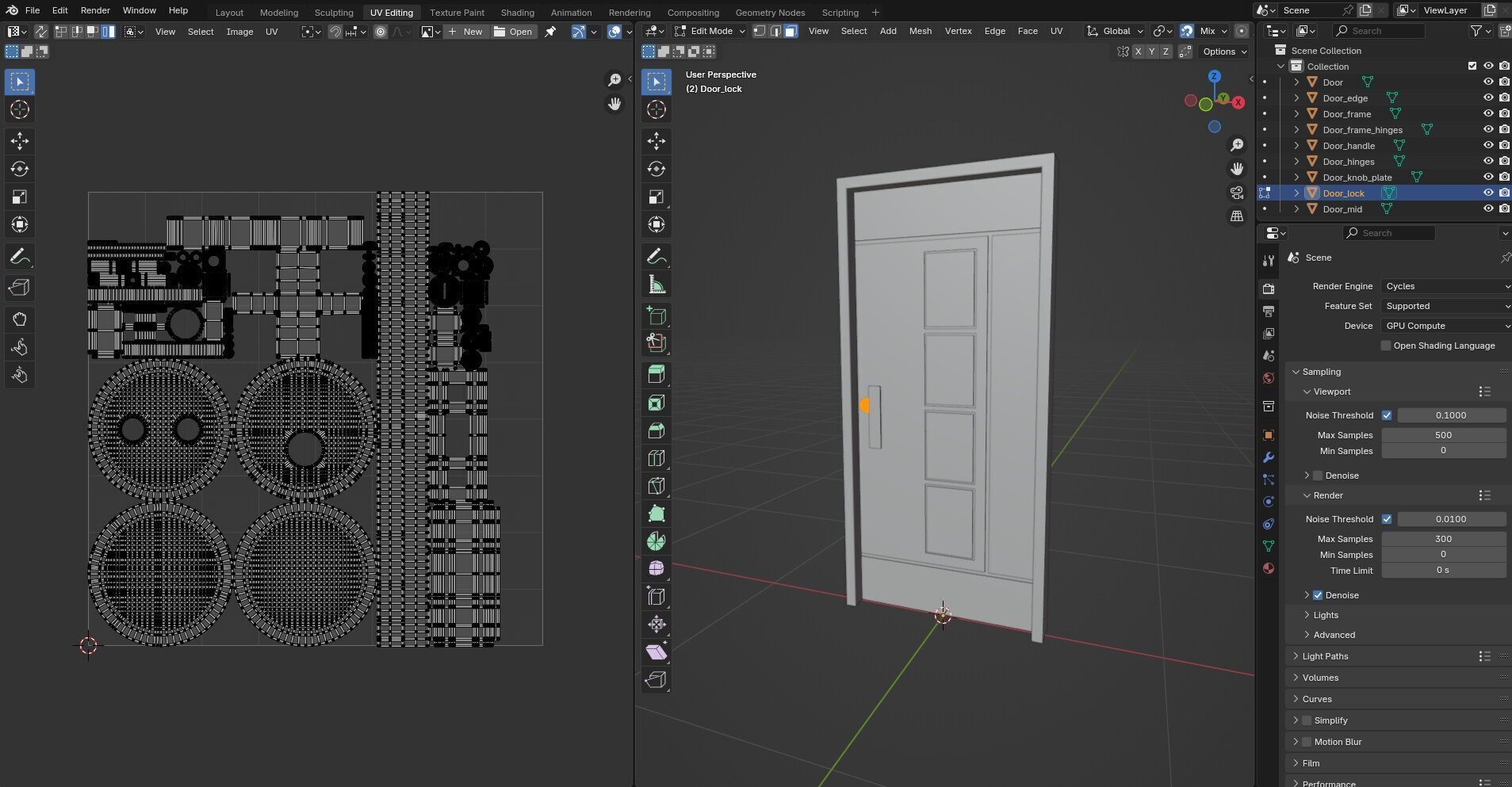 Door CG81 3D model_16