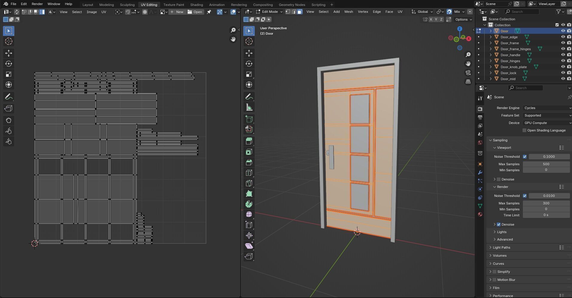 Door CG81 3D model_13