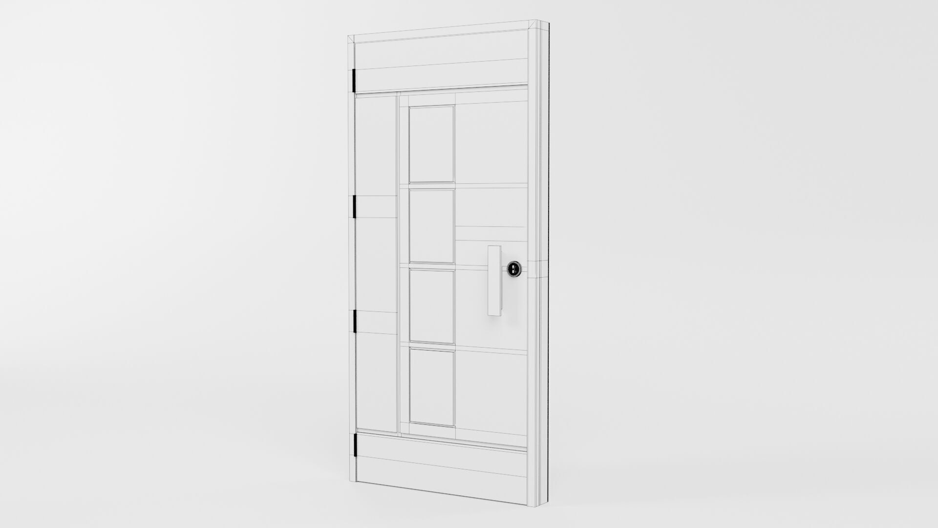 Door CG81 3D model_6