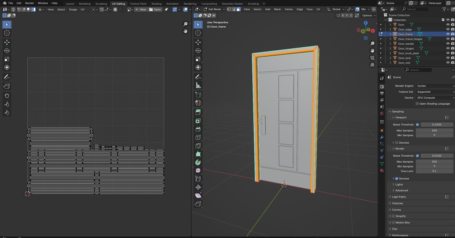 Door CG81 3D model_14