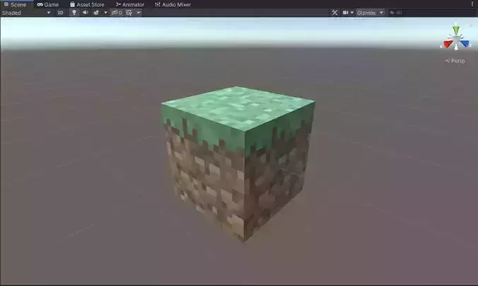 Minecraft basic blocks unity package Free 3D model