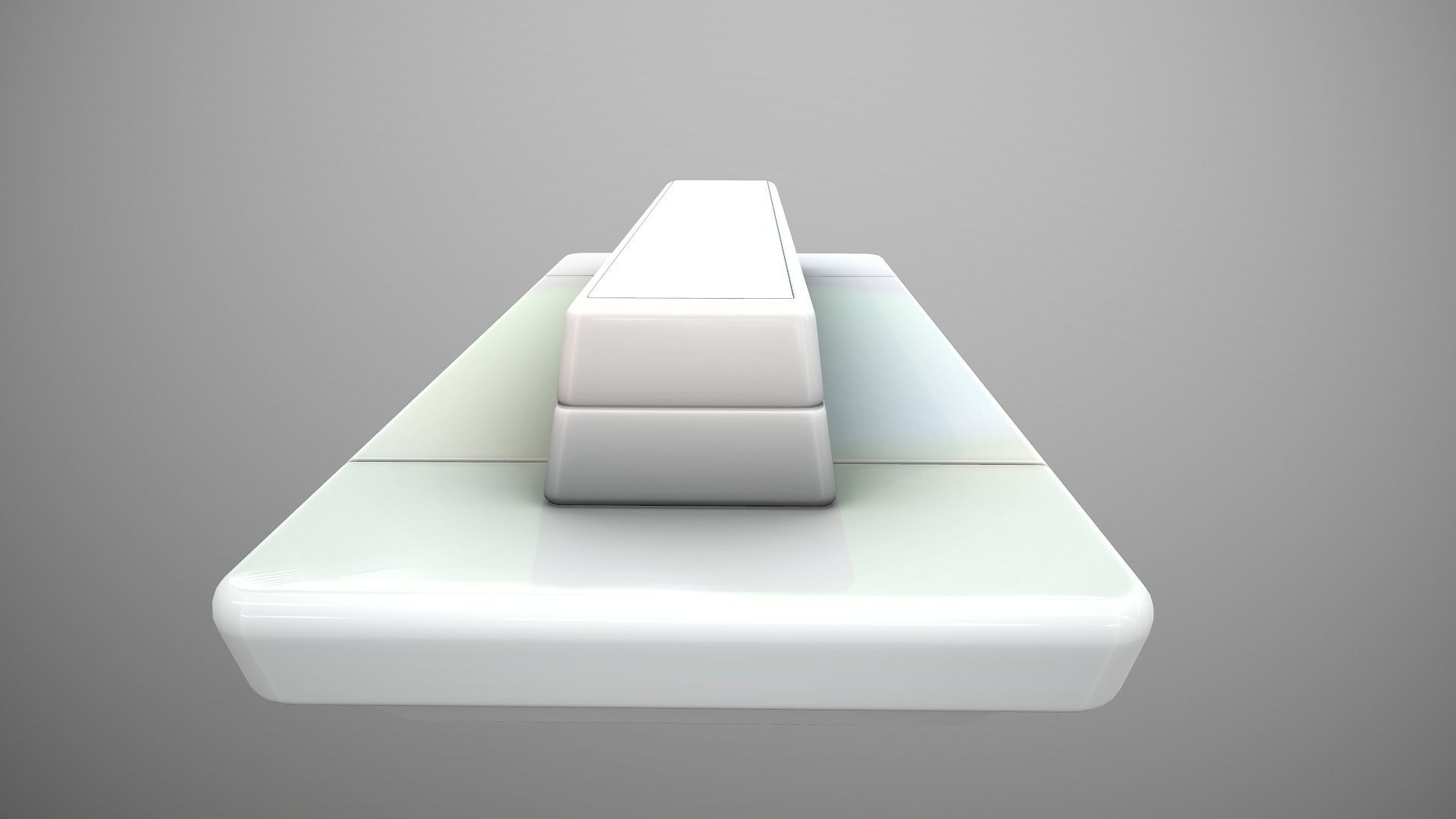 Futuristic Middle Bench Low-poly 3D model_1