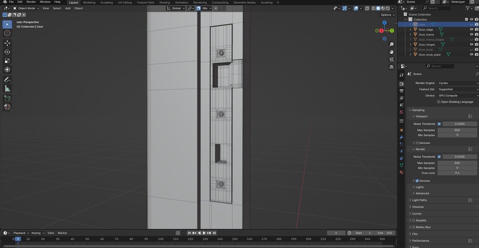 Door CG88 3D model_10