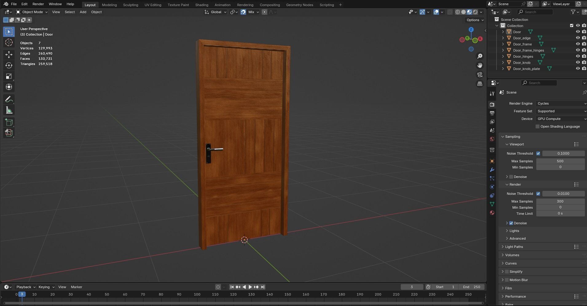 Door CG88 3D model_12