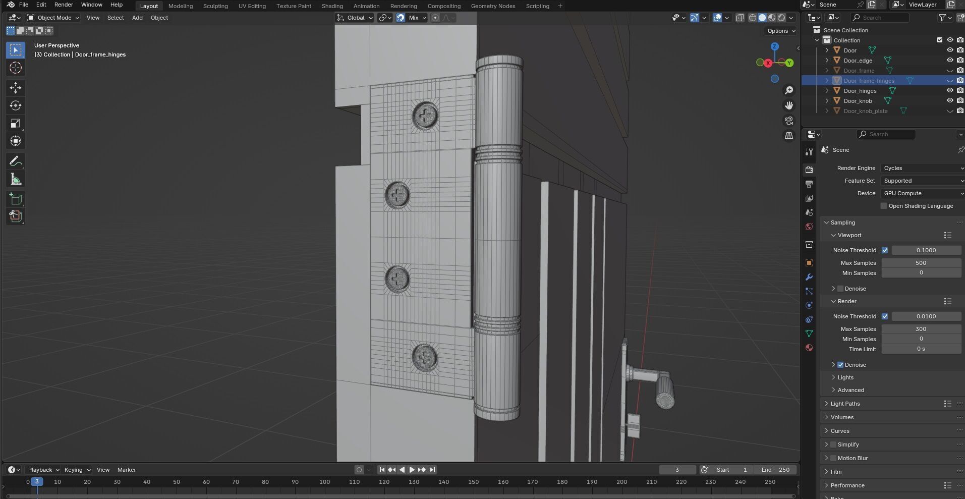 Door CG88 3D model_9