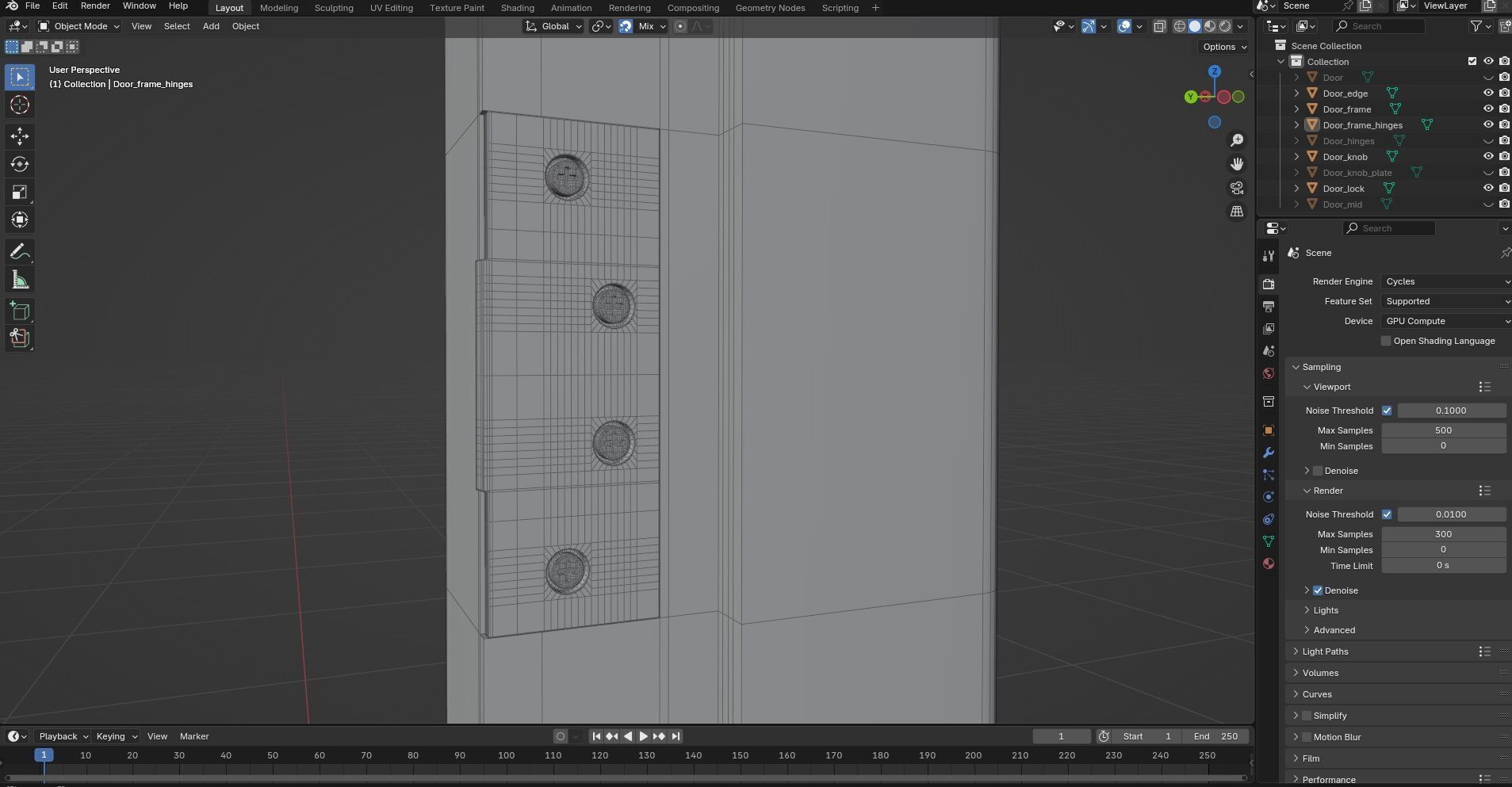 Door CG89 3D model_8