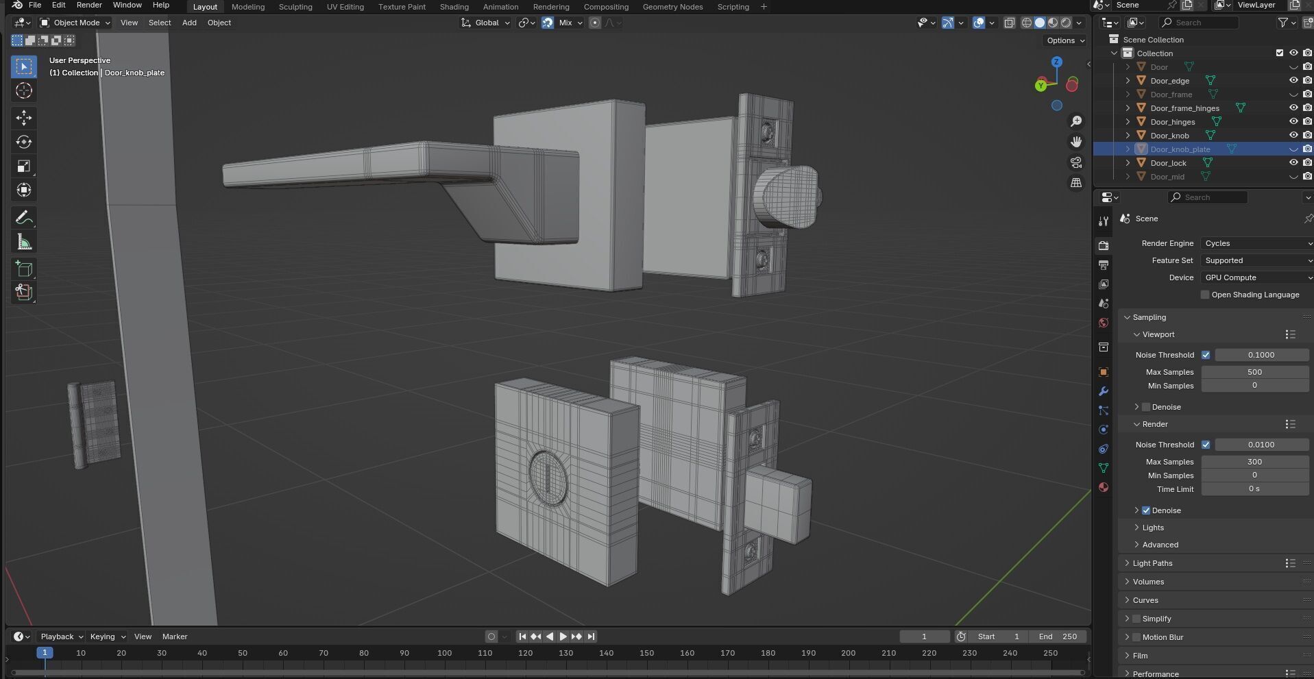 Door CG89 3D model_7