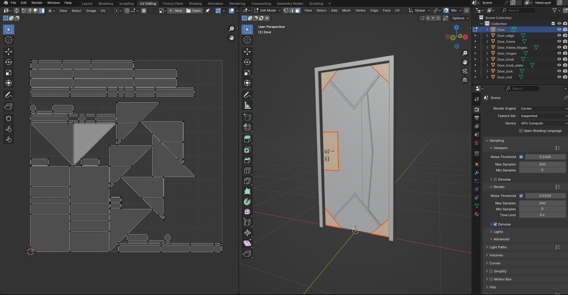 Door CG89 3D model_13