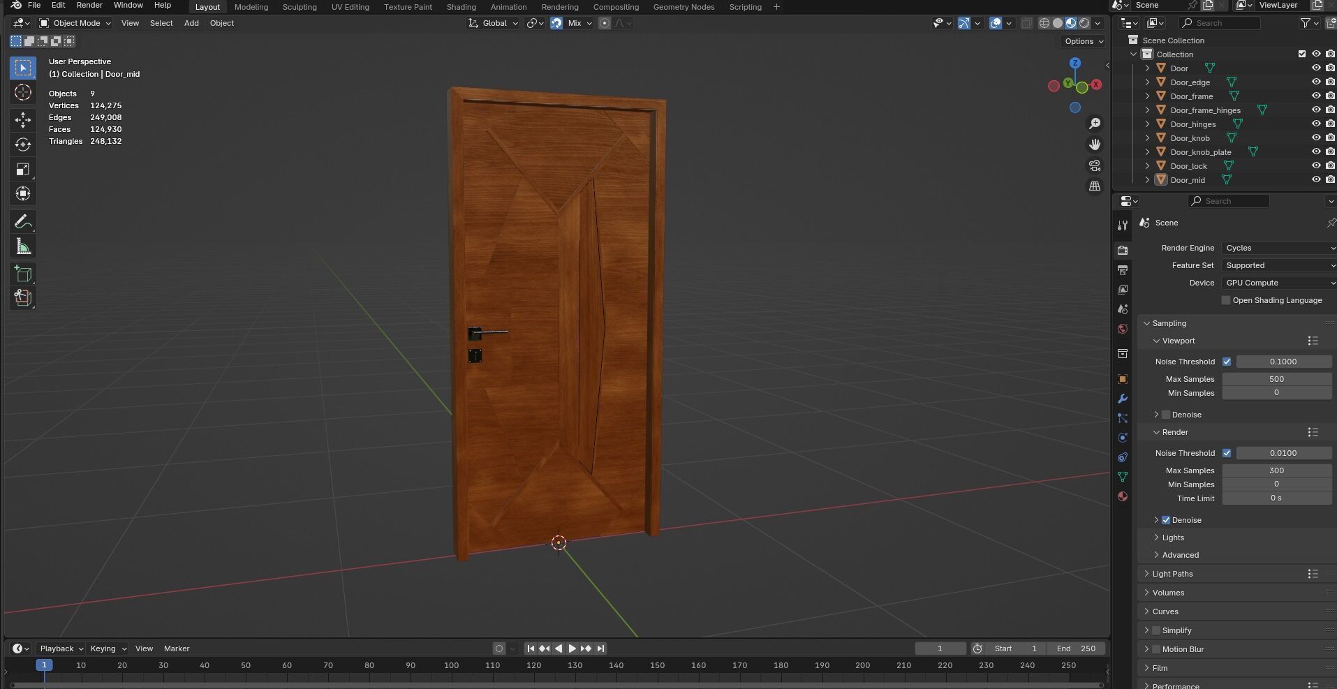 Door CG89 3D model_12