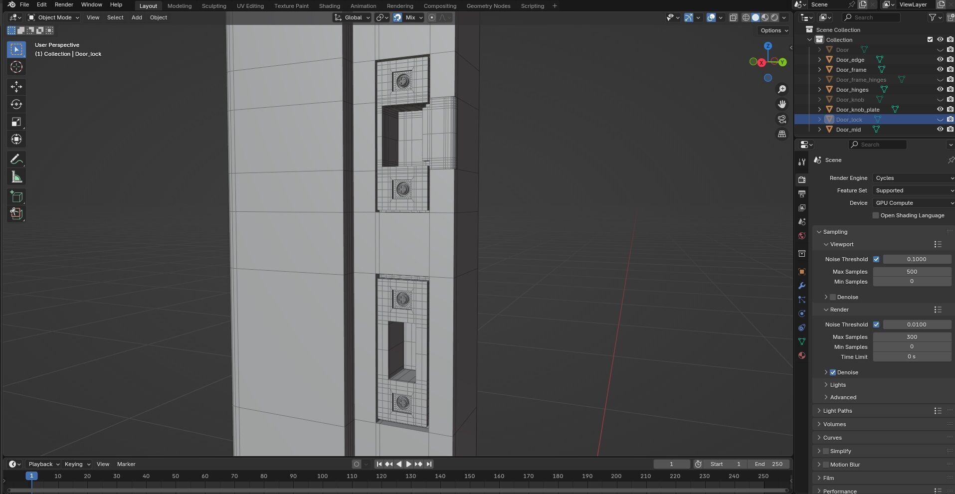 Door CG89 3D model_10