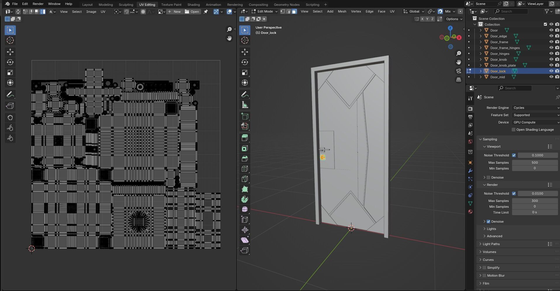 Door CG89 3D model_16