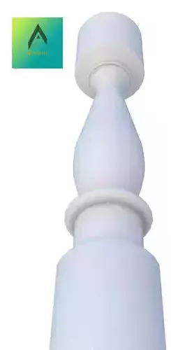 Baluster Model 1 pedestal with logo