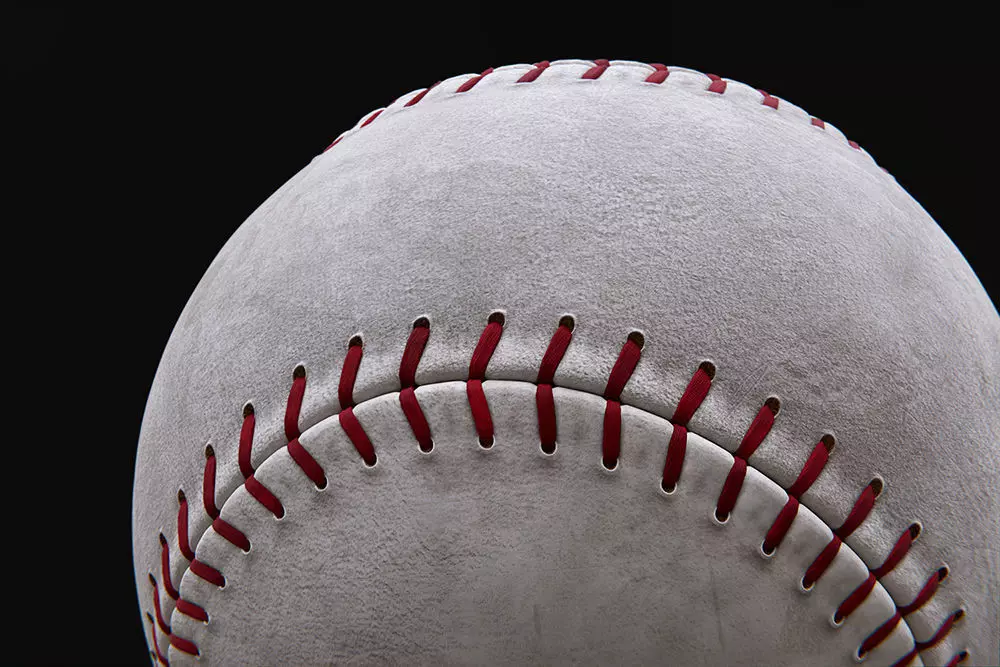Baseball balls with textures 3D model