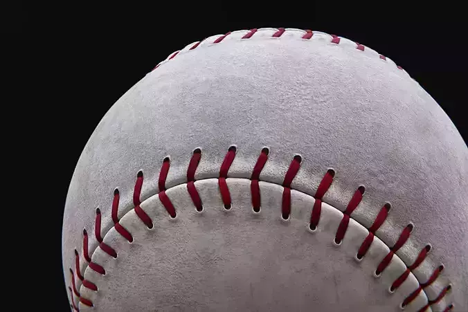 Baseball balls with textures