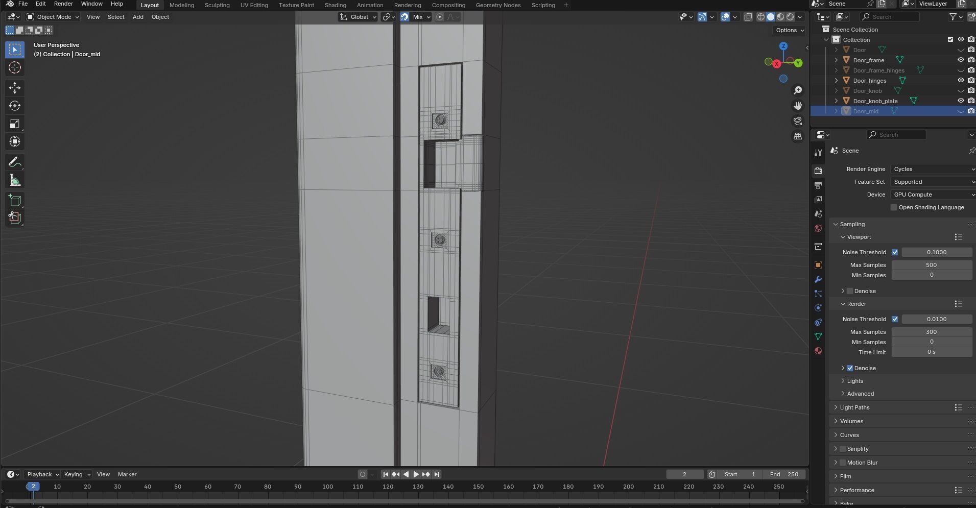 Door CG93 3D model_10