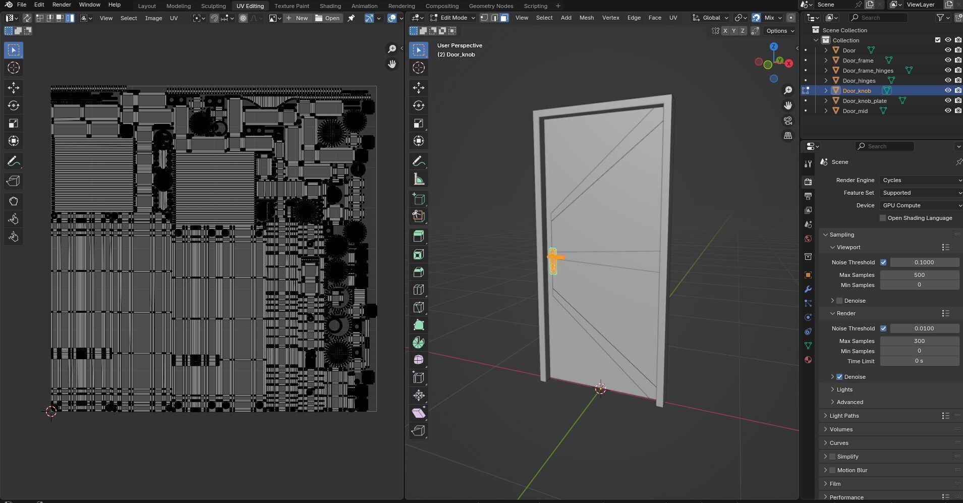 Door CG93 3D model_16