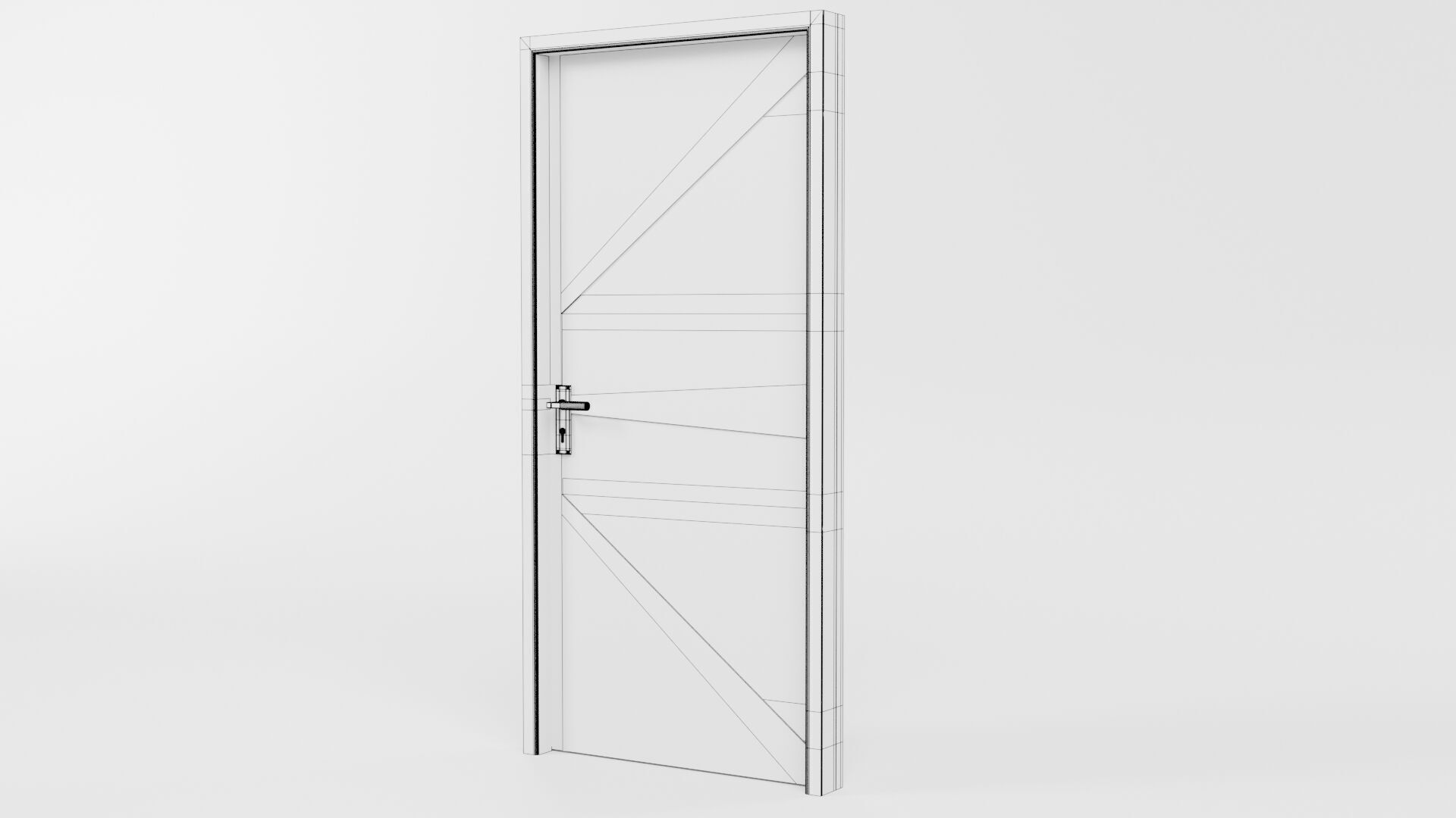 Door CG93 3D model_5