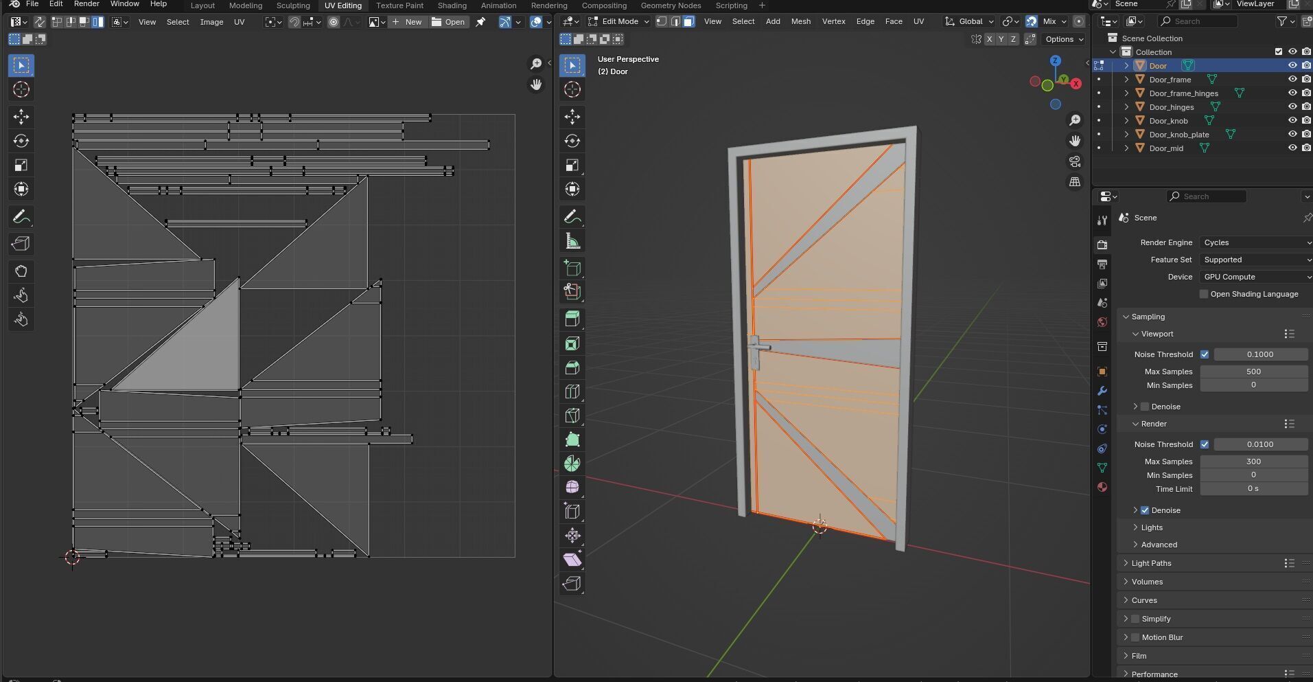 Door CG93 3D model_13