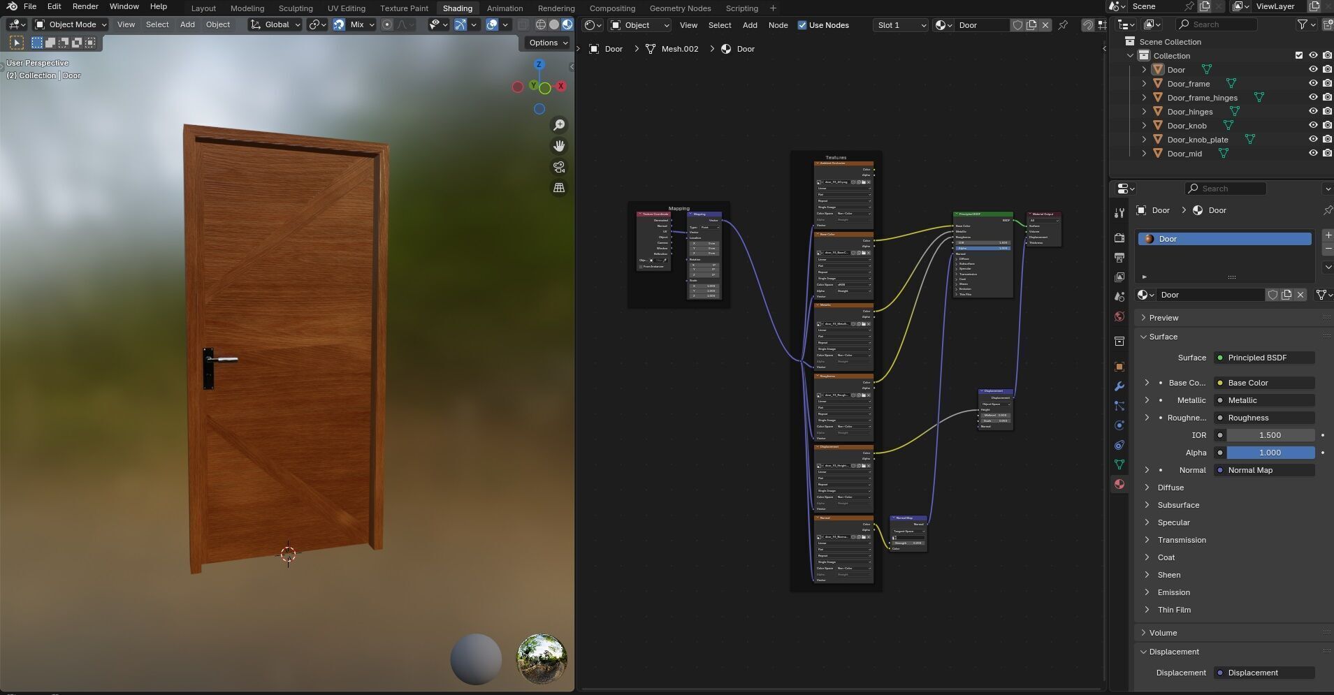 Door CG93 3D model_17
