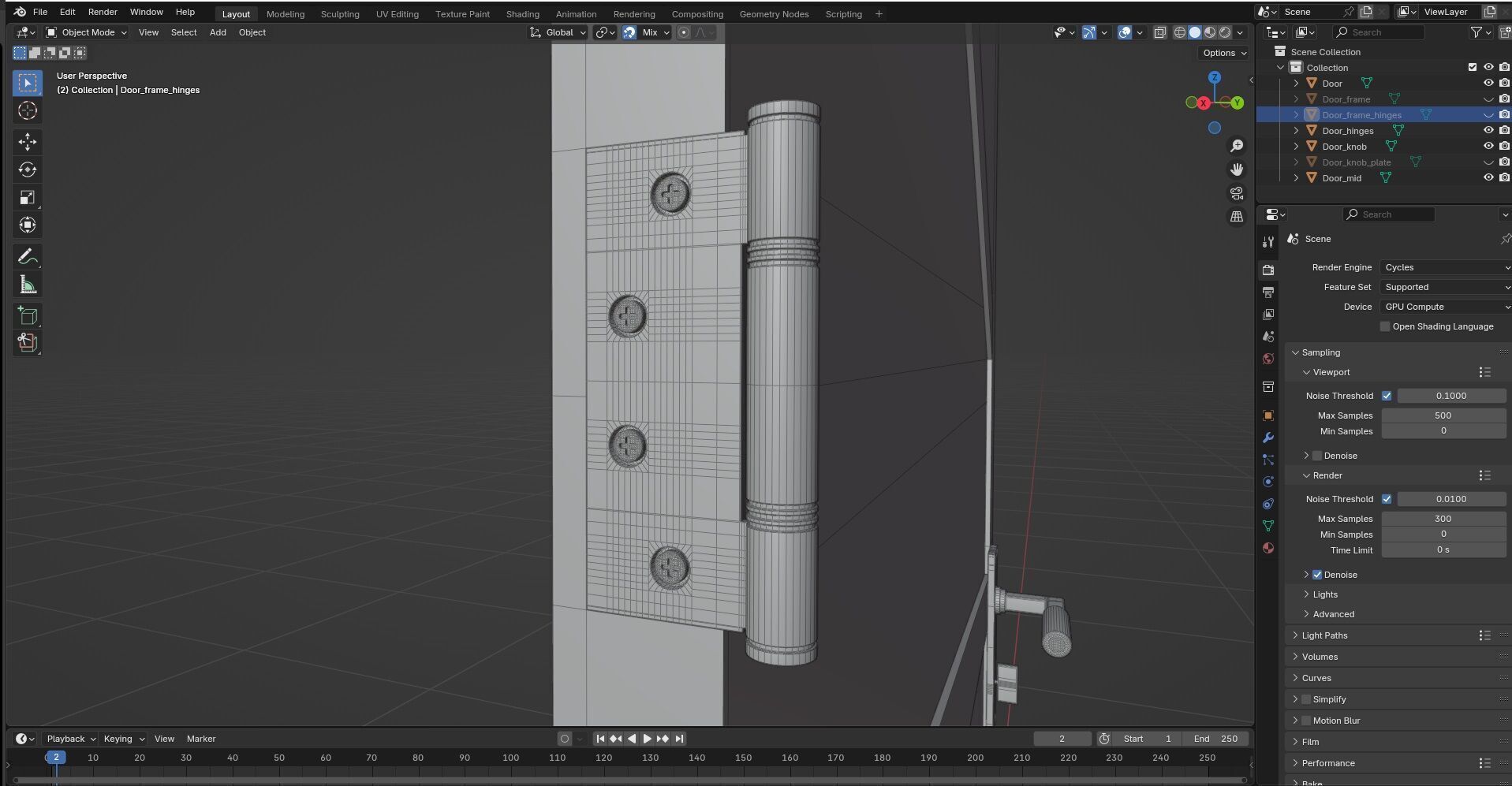 Door CG93 3D model_9