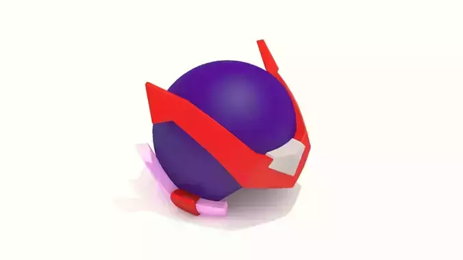 Cartoon Robot Helmet Model CRH3