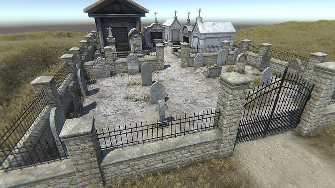 Graveyard Pack 1 Low-poly 3D model