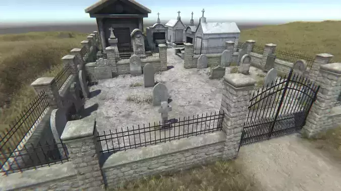 Graveyard Pack 1 Low-poly 3D model
