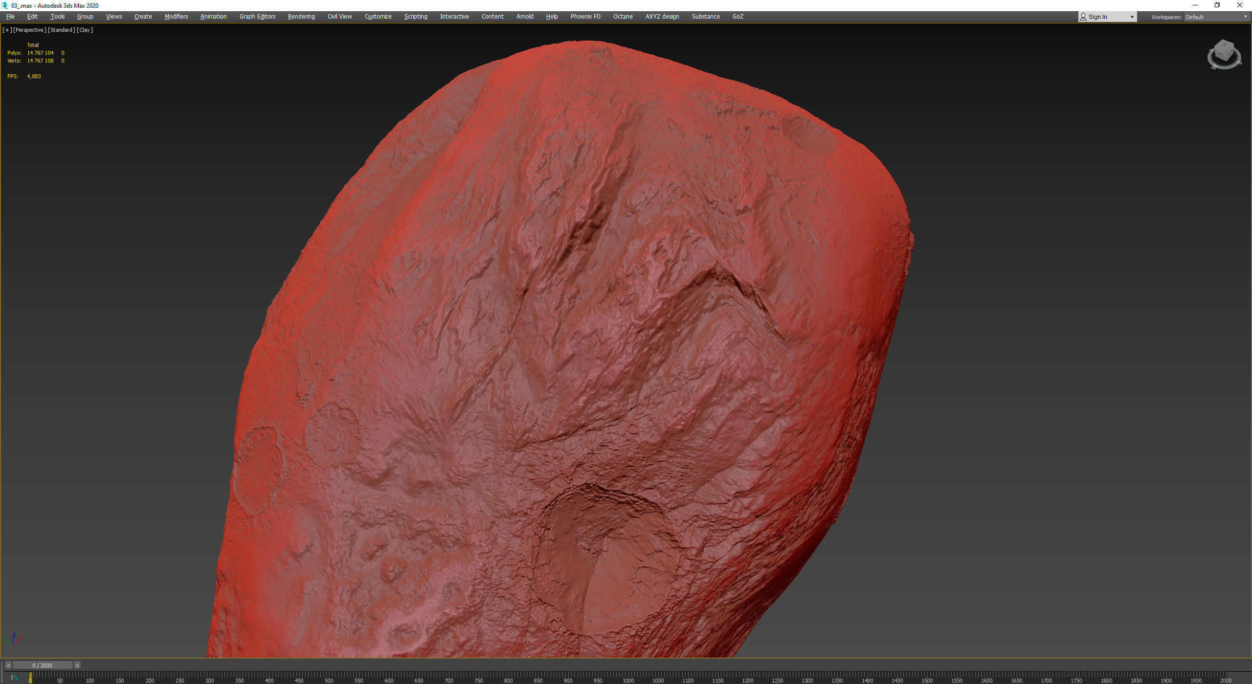 Detailed asteroid 3D model_9